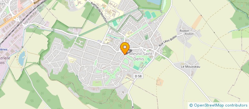 localisation de l'entreprise ASS SOUTIEN FORMAT INFORMAT ENTREPRISES  LE MESNIL-SAINT-DENIS