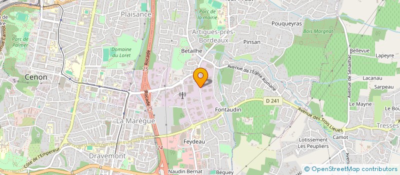 localisation de l'entreprise ASS SOUTIEN INITIATIVE DEVELOP JEUNE ENT à ARTIGUES-PRES-BORDEAUX