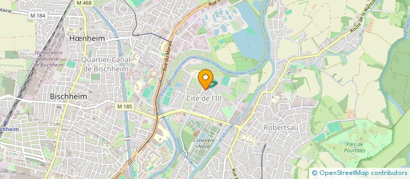 localisation de l'entreprise ASS SOUTIEN PERSONNE AGEE CITE DE L'ILL à STRASBOURG