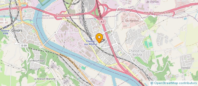 localisation de l'entreprise ASS SOUTIEN RENOVATION EGLISE CHASSE SUR RHONE  CHASSE-SUR-RHONE