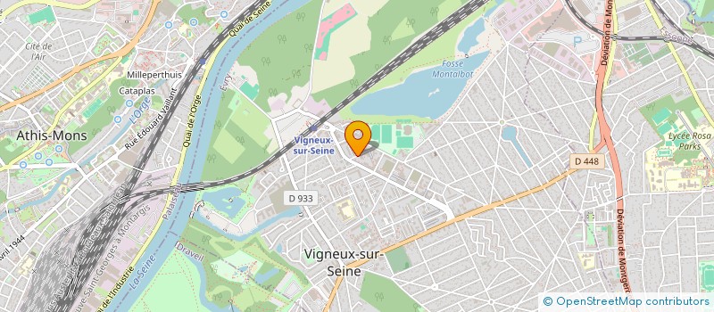 localisation de l'entreprise ASS SOUTIEN SCOL INTEG SOC CRX BLANCHE à VIGNEUX-SUR-SEINE