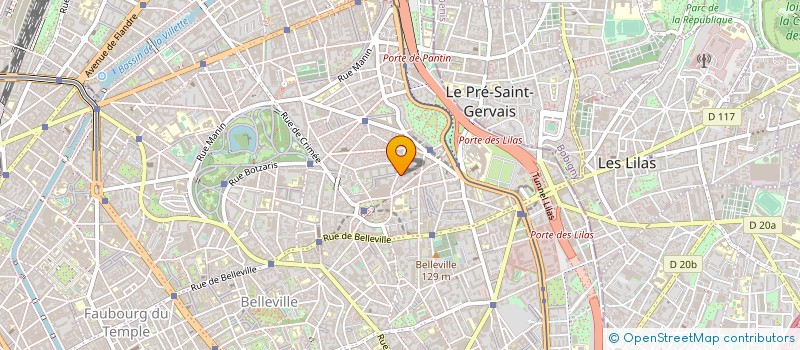 localisation de l'entreprise ASS SOUTIEN SOCIAL ARTISTES DU SPECTACLE  PARIS