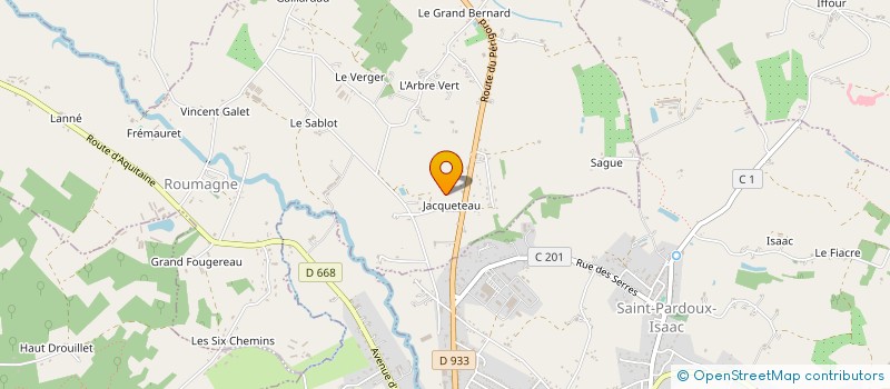 localisation de l'entreprise ASS SOUTIEN SOCIAL FORMATION INDIVIDUELL  ROUMAGNE