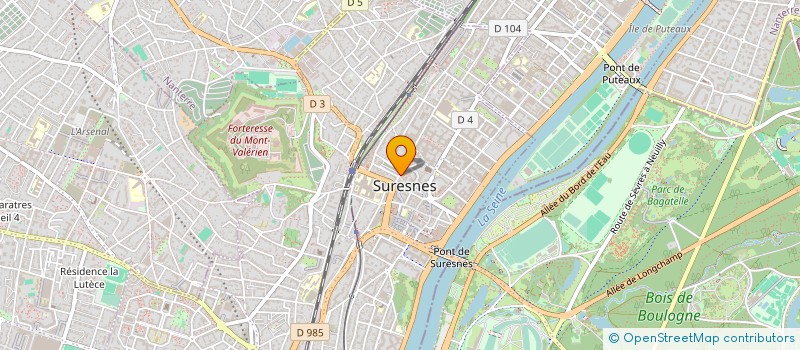 localisation de l'entreprise ASS SOUVENIR FUSILLE MT VALERIEN I D F à SURESNES