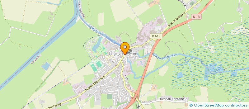 localisation de l'entreprise ASS SPAR NORMANDIE  ISIGNY-SUR-MER