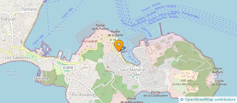 localisation de l'entreprise ASS SPARAILLON CLUB à SAINT-MANDRIER-SUR-MER