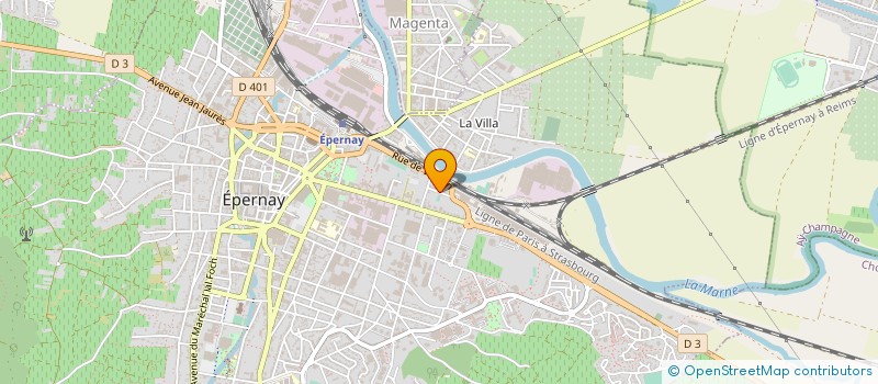 localisation de l'entreprise ASS SPARNA AIDE SANTE MENTAL ENF ADOLESC  EPERNAY