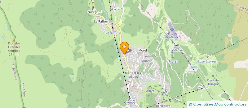 localisation de l'entreprise ASS SPATIALE ET AERONAUTIQUE DE MERIBEL  LES ALLUES