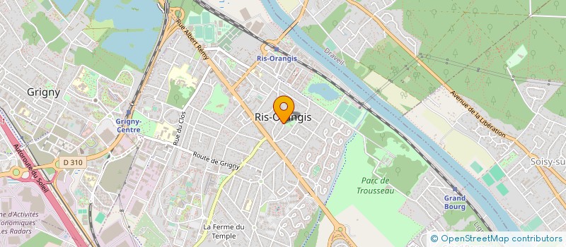 localisation de l'entreprise ASS SPECTACLE &MUSIQUE VECUS  RIS-ORANGIS