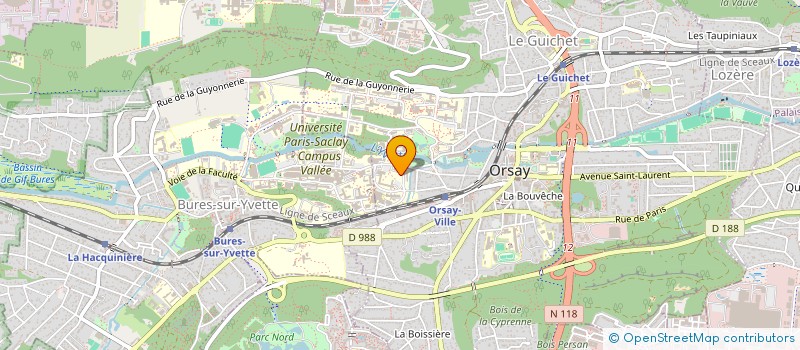 localisation de l'entreprise ASS SPECTRAL à ORSAY