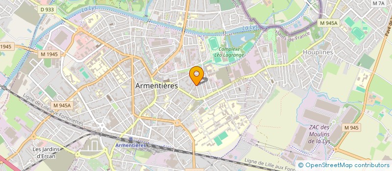 localisation de l'entreprise ASS SPORT ACTION POUR JEUNES HANDICAPES ET LEUR INTEGRATION à ARMENTIERES