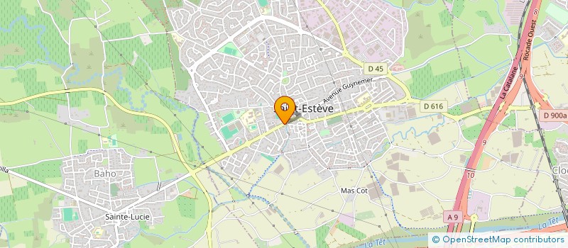 localisation de l'entreprise ASS SPORT ADAPTE SAINT ESTEVE 66  ST ESTEVE