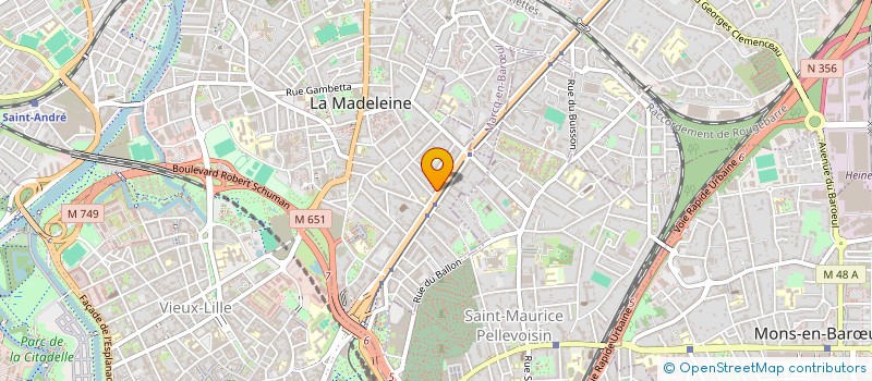 localisation de l'entreprise ASS SPORT AND SERVICES à LA MADELEINE