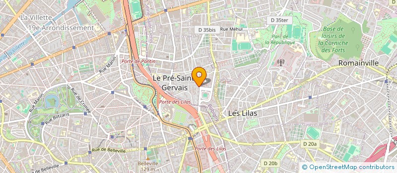 localisation de l'entreprise ASS SPORT AUTO BUTTES CHAUMONT à LE PRE-SAINT-GERVAIS