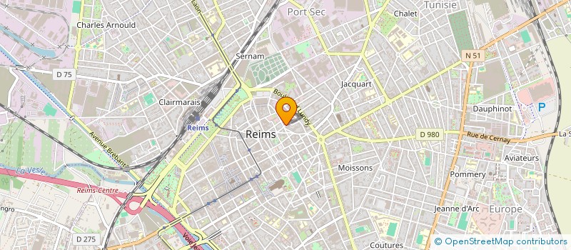 localisation de l'entreprise ASS SPORT AVENTURES LOISIRS  REIMS