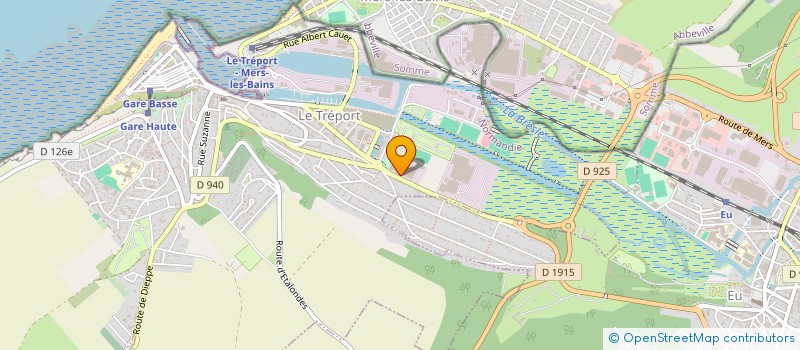 localisation de l'entreprise ASS SPORT BANIDES DEBEAURAIN à LE TREPORT