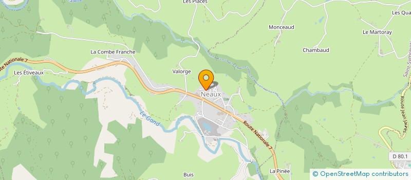 localisation de l'entreprise ASS SPORT BASKET BALL ST SYMPHORIEN LAY  SAINT-SYMPHORIEN-DE-LAY