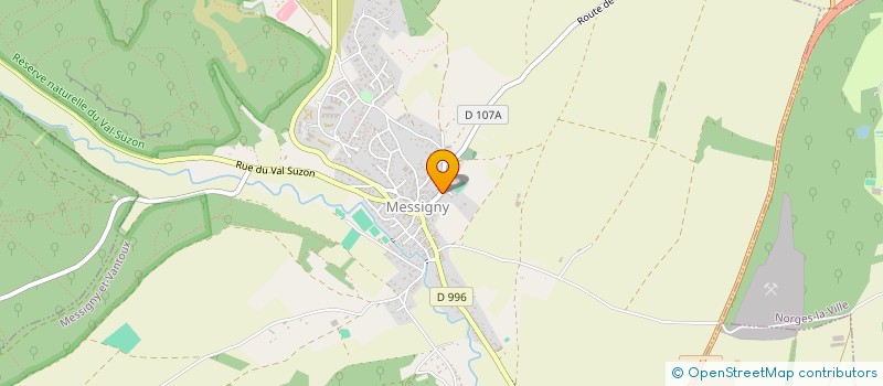 localisation de l'entreprise ASS SPORT CENTRE EQUESTRE DE LA CERISAIE à MESSIGNY-ET-VANTOUX