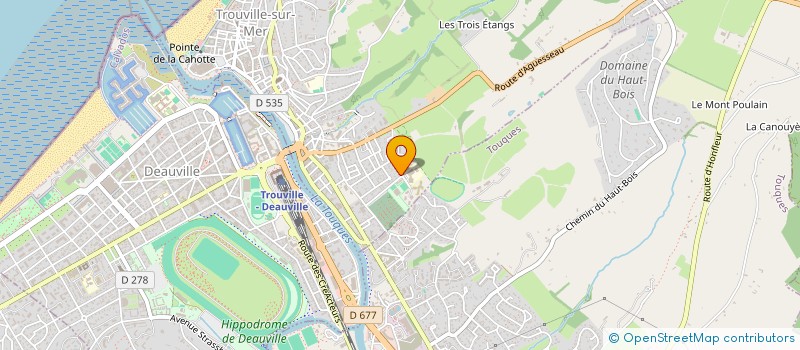 localisation de l'entreprise ASS SPORT CES CHARLES MOZIN à TROUVILLE-SUR-MER