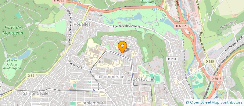 localisation de l'entreprise ASS SPORT CES ILOT III  LE HAVRE