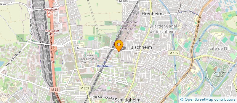 localisation de l'entreprise ASS SPORT CHEMINOT BISCHHEIM  BISCHHEIM