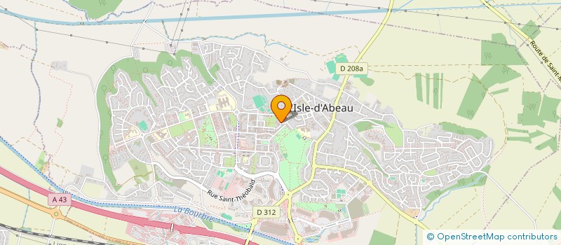 localisation de l'entreprise ASS SPORT COLL ROBERT DOISNEAU  L'ISLE-D'ABEAU