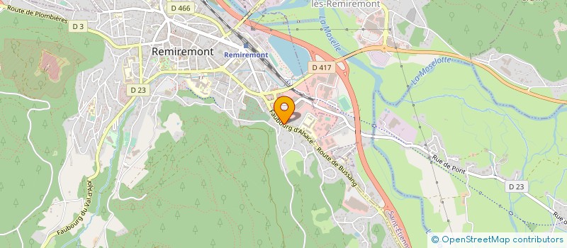 localisation de l'entreprise ASS SPORT COLLEGE CHARLET  REMIREMONT