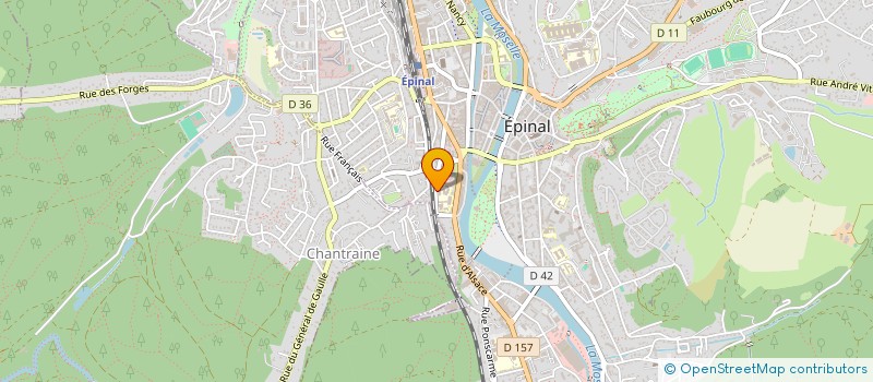 localisation de l'entreprise ASS SPORT COLLEGE JULES FERRY  EPINAL