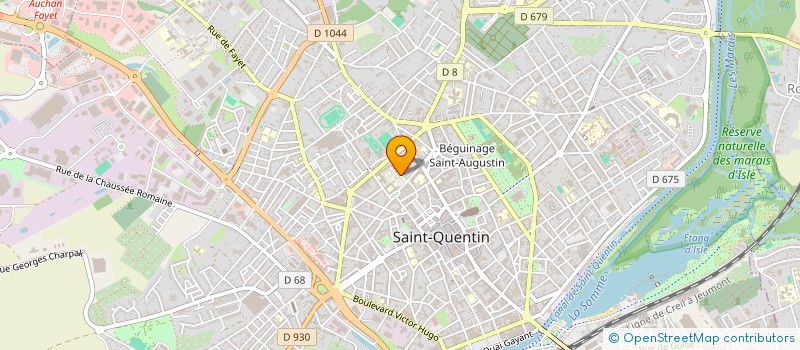 localisation de l'entreprise ASS SPORT COLLEGE LYCEE H MARTIN à SAINT-QUENTIN
