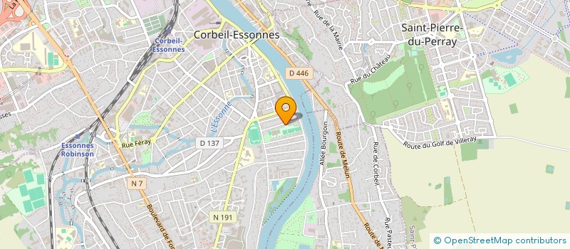 localisation de l'entreprise ASS SPORT CORBEIL-ESSONNES FOOTBALL à CORBEIL-ESSONNES