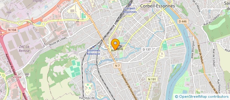 localisation de l'entreprise ASS SPORT CORBEIL-ESSONNES JUDO-JU-JITSU à CORBEIL-ESSONNES