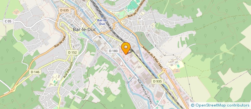 localisation de l'entreprise ASS SPORT CULRUR ENTRAI EQUIPE MEUSE à BAR-LE-DUC