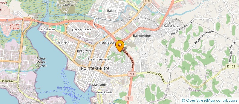 localisation de l'entreprise ASS SPORT CULT ANIMA DEFEN LOCAT LACROIX à LES ABYMES