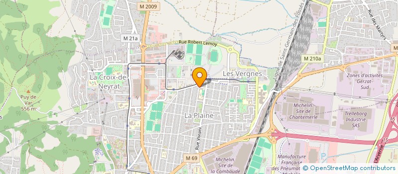 localisation de l'entreprise ASS SPORT CULT DES SOURDS DE CLERMONT-FERRAND  CLERMONT-FERRAND