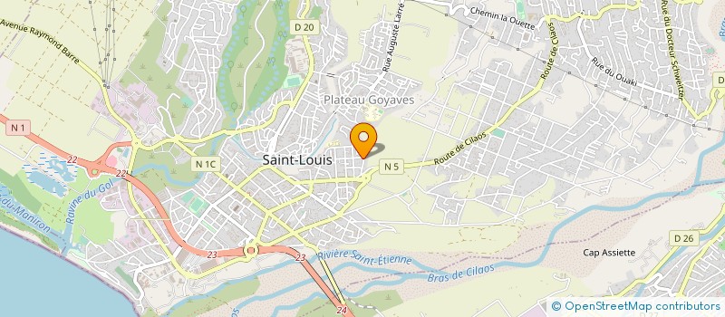 localisation de l'entreprise ASS SPORT CULTUR ANIMAT DEVELOP PALISSAD à SAINT-LOUIS