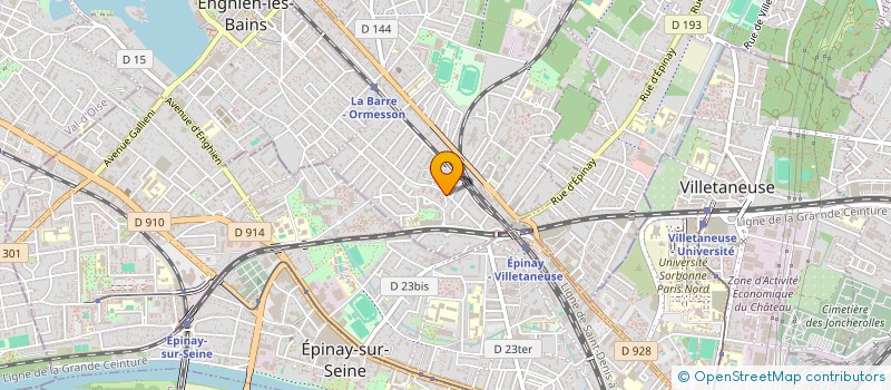 localisation de l'entreprise ASS SPORT CULTUR ART & LOISIR CRS N 7  DEUIL-LA-BARRE