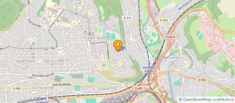 localisation de l'entreprise ASS SPORT CULTUR ECOLE LOUISE MICHEL 1 à LE HAVRE