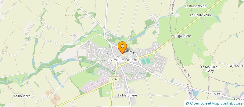 localisation de l'entreprise ASS SPORT CULTUR ECOLES PRIVEES SUD YONN à NIEUL-LE-DOLENT