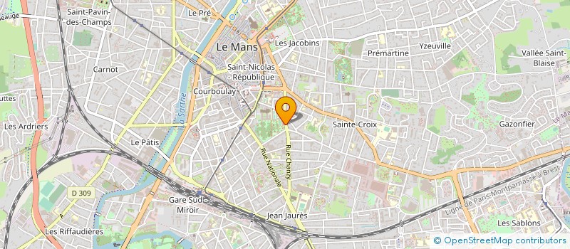 localisation de l'entreprise ASS SPORT CULTUR ENTR SCE EQUIP DEP SART  LE MANS