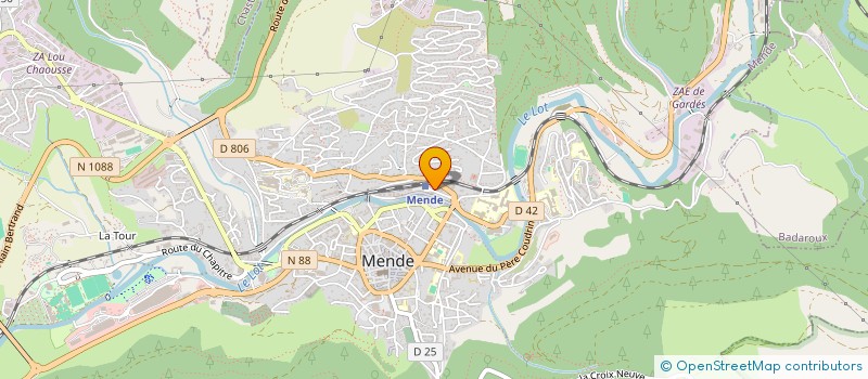 localisation de l'entreprise ASS SPORT CULTUR ENTRAID EQUIP LOZERE à MENDE