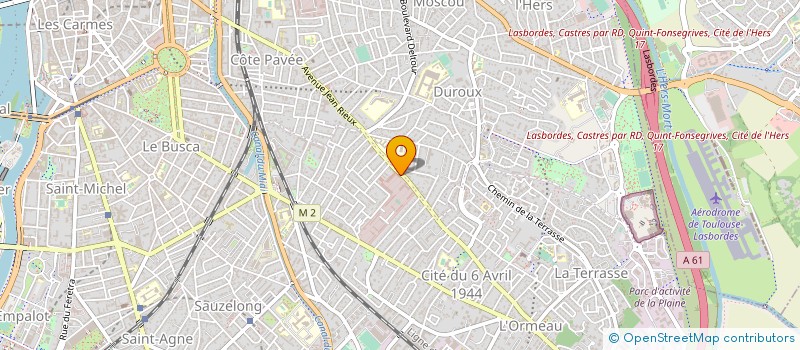 localisation de l'entreprise ASS SPORT CULTUR GENDARMER MIDI PYRENEES à TOULOUSE