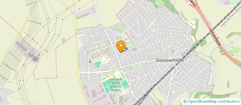 localisation de l'entreprise ASS SPORT CULTURELLE COULEURS HORIZON  GOUSSAINVILLE