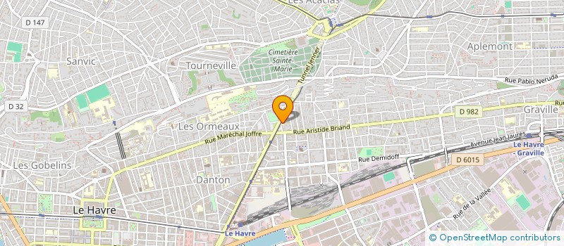 localisation de l'entreprise ASS SPORT CULTURELLE LOISIR MONTESQUIEU  LE HAVRE