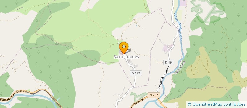 localisation de l'entreprise ASS SPORT DES ECURIES DE CHAMBARESC  BARREME