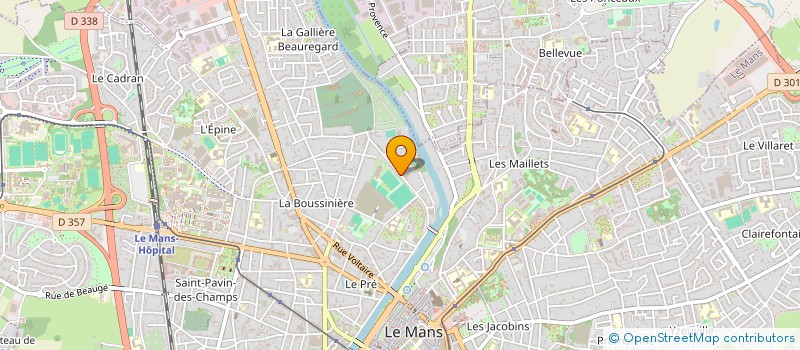 localisation de l'entreprise ASS SPORT DU TERTRE MAUPERTUIS  LE MANS