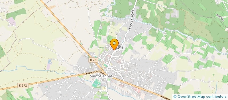 localisation de l'entreprise ASS SPORT EDUCAT PONEY CLUB ST CANNAT  SAINT-CANNAT