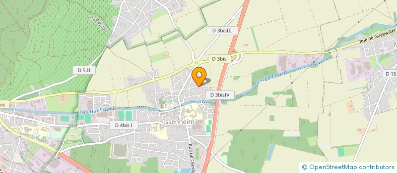 localisation de l'entreprise ASS SPORT EFFORT D'ISSENHEIM  ISSENHEIM