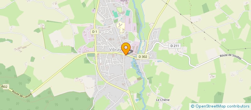 localisation de l'entreprise ASS SPORT ET DETENTE  VIBRAYE