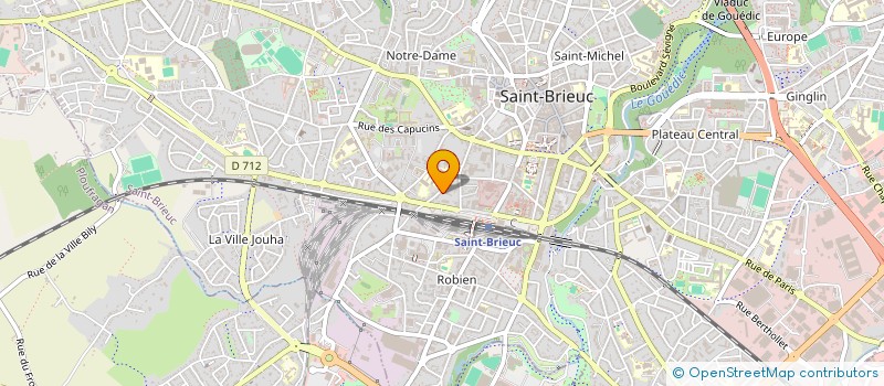 localisation de l'entreprise ASS SPORT ET FORMATION à SAINT-BRIEUC