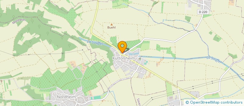 localisation de l'entreprise ASS SPORT ET LOISIRS DE KUTTOLSHEIM  KUTTOLSHEIM